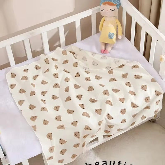 80X80Cm Baby Receive Blanket for Newborn Cotton Muslin Swaddle Blanket Bedding Infant Bath Towel Baby Items M Kids - Little Lamb Interiors80X80Cm Baby Receive Blanket for Newborn Cotton Muslin Swaddle Blanket Bedding Infant Bath Towel Baby Items M Kids