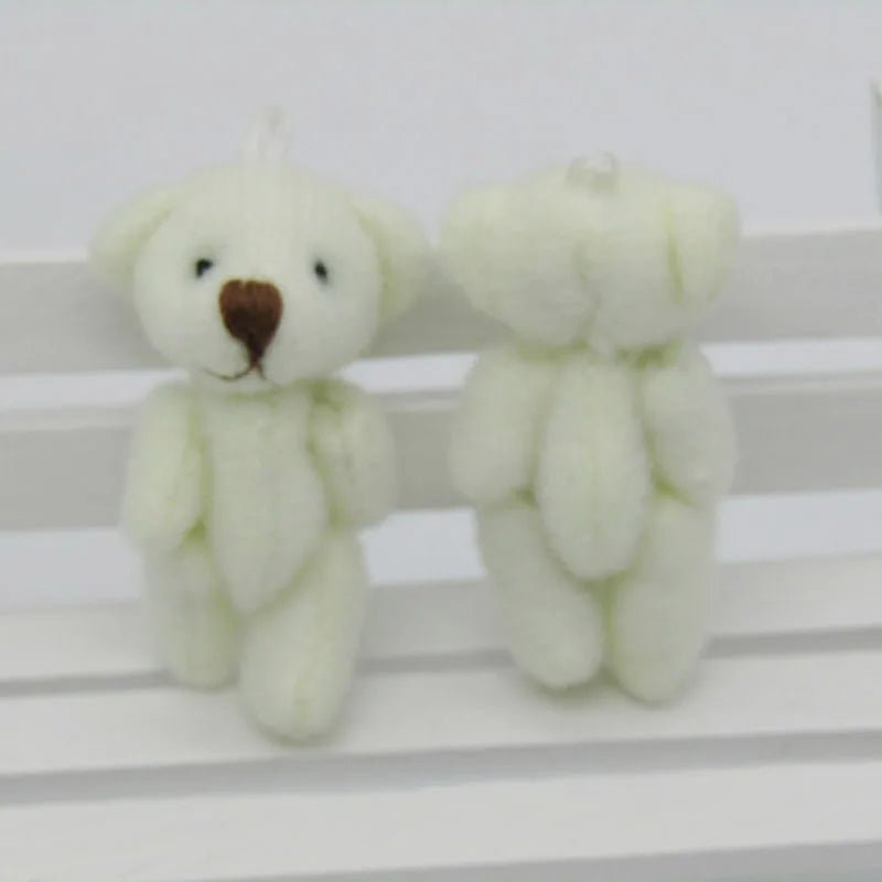 100Pcs/Lot Kawaii Small Joint Teddy Bears Stuffed Plush 3.5CM Toy Teddy - Bear Mini Bear Ted Bears Plush Toys Wedding Gifts 01301 - Little Lamb Interiors100Pcs/Lot Kawaii Small Joint Teddy Bears Stuffed Plush 3.5CM Toy Teddy - Bear Mini Bear Ted Bears Plush Toys Wedding Gifts 01301