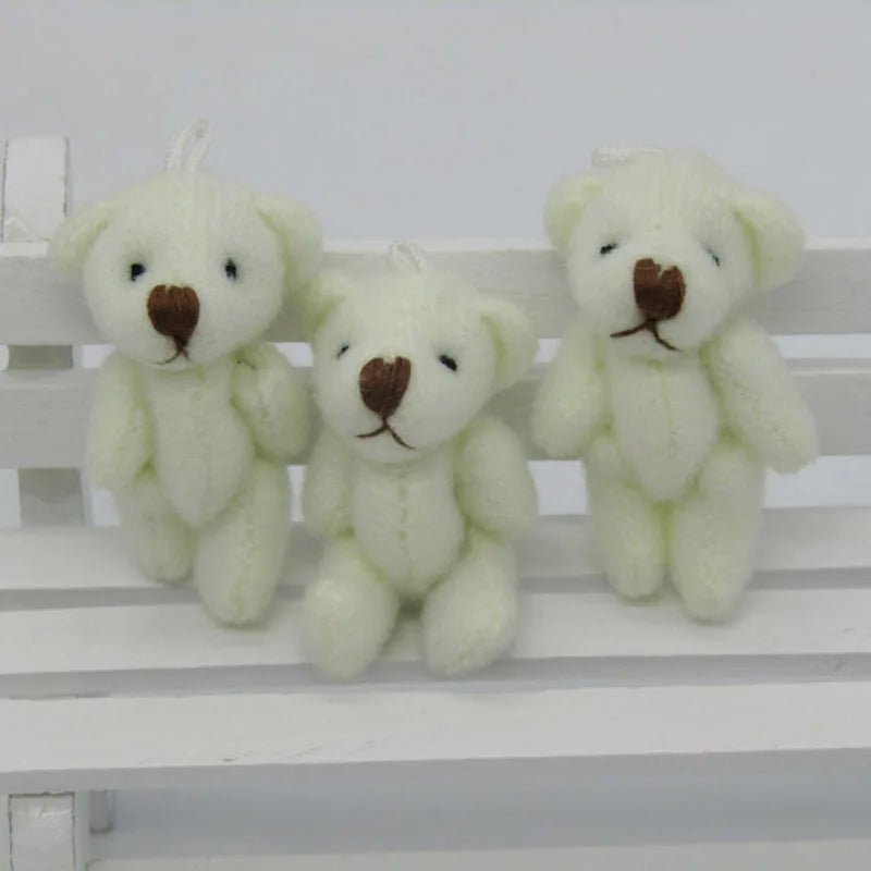 100Pcs/Lot Kawaii Small Joint Teddy Bears Stuffed Plush 3.5CM Toy Teddy - Bear Mini Bear Ted Bears Plush Toys Wedding Gifts 01301 - Little Lamb Interiors100Pcs/Lot Kawaii Small Joint Teddy Bears Stuffed Plush 3.5CM Toy Teddy - Bear Mini Bear Ted Bears Plush Toys Wedding Gifts 01301