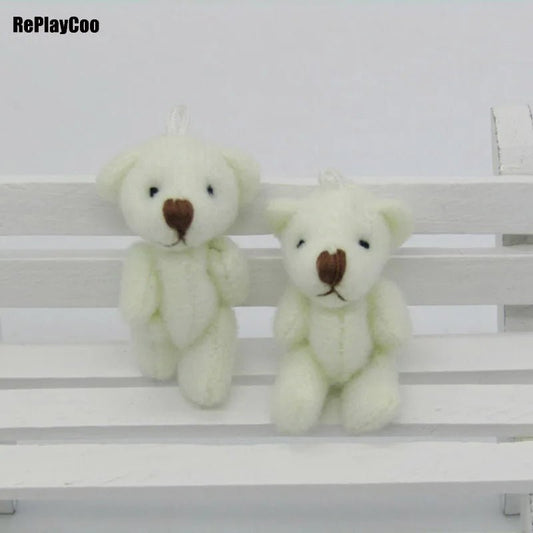 100Pcs/Lot Kawaii Small Joint Teddy Bears Stuffed Plush 3.5CM Toy Teddy - Bear Mini Bear Ted Bears Plush Toys Wedding Gifts 01301 - Little Lamb Interiors100Pcs/Lot Kawaii Small Joint Teddy Bears Stuffed Plush 3.5CM Toy Teddy - Bear Mini Bear Ted Bears Plush Toys Wedding Gifts 01301